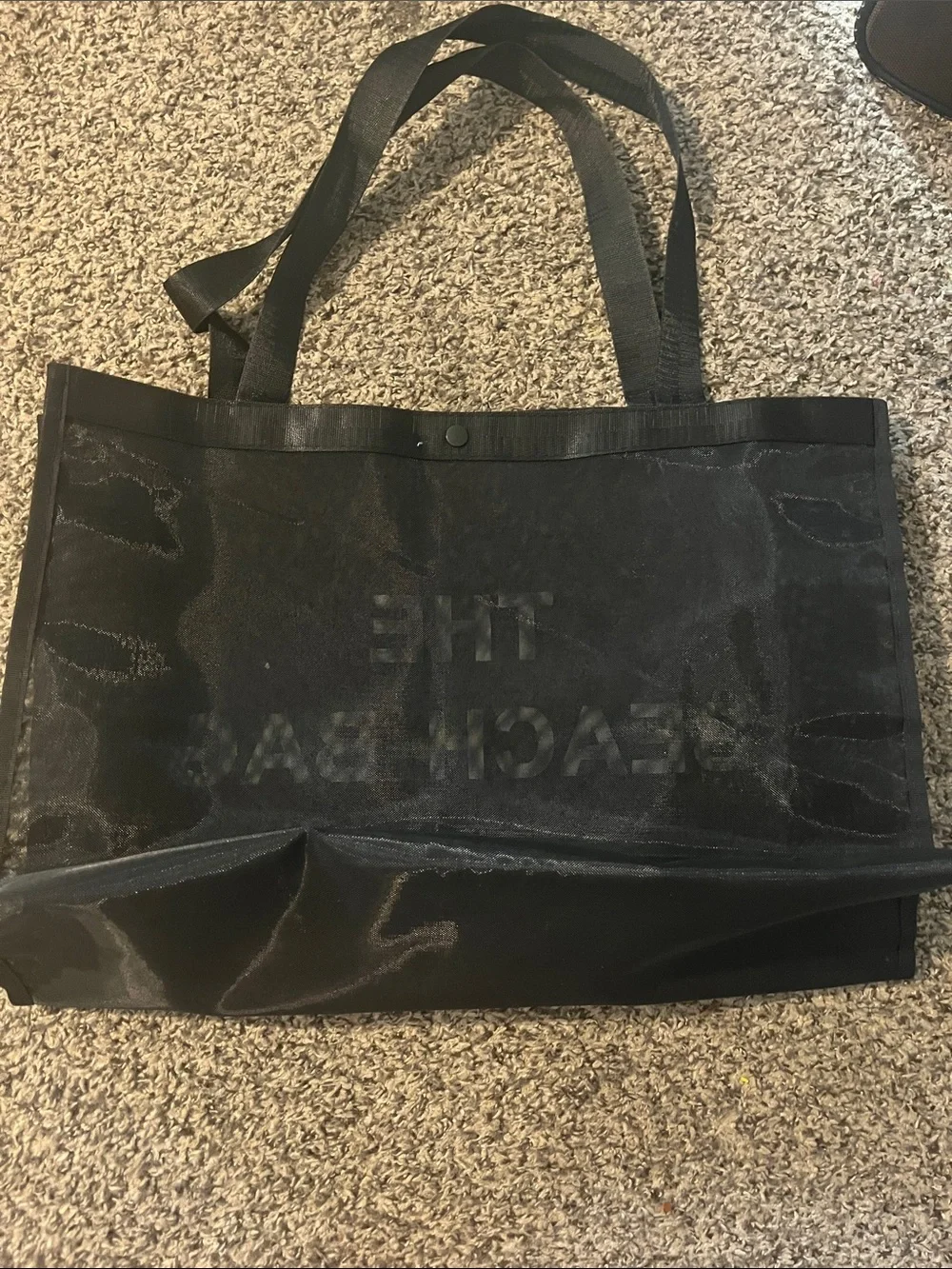 Black THE BEACH BAG Tote Duffel